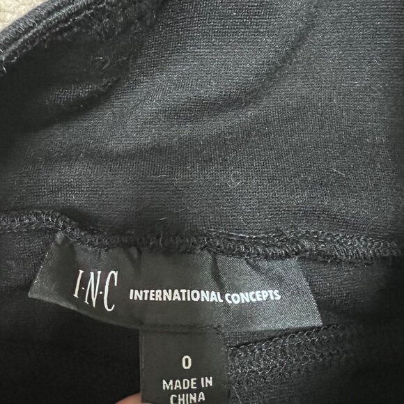 INC Leggings Black White Women’ Pull On Size 0 - Picture 6 of 12